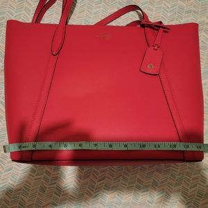 Kate Spade Cara Large Top Zip Tote in Bikini Pink Leather